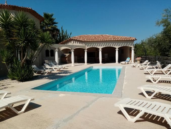 Bienvenue A L Hacienda Villa Magalas Ngoại thất bức ảnh